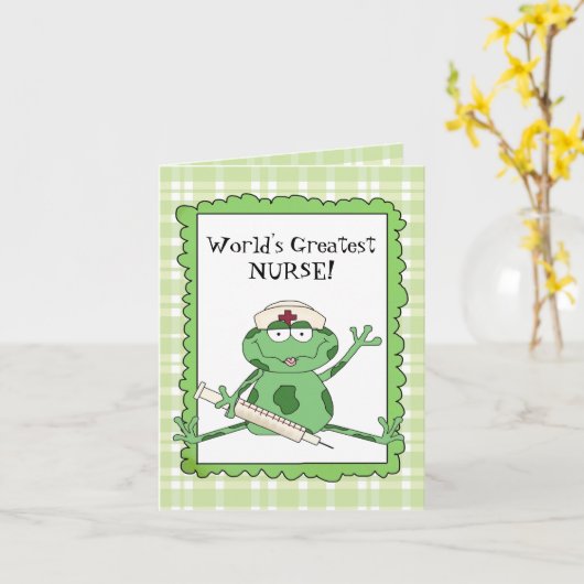 's Werelds grootste Neurse Note-kaart Kaart (Gele Bloem)