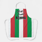 'S Werelds grootste nonna italiaanse vlag keuken s Schort (Voorkant)