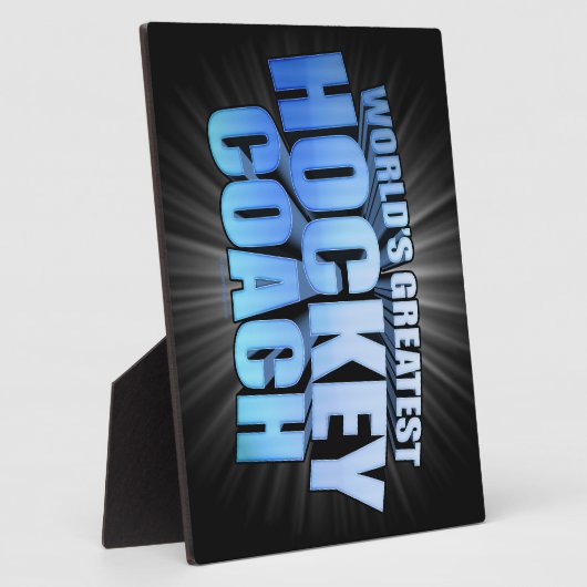 's Werelds grootste ockey coach Fotoplaat (Zijkant)