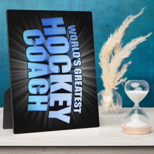 's Werelds grootste ockey coach Fotoplaat (Zijkant)