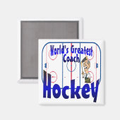 's Werelds grootste ockey coach Magneet (Voorkant / Achterkant)