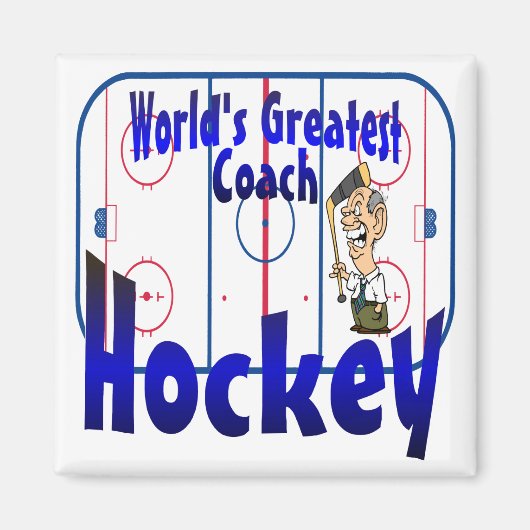 's Werelds grootste ockey coach Magneet (Voorkant)