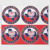 's Werelds grootste oma Cadeaupapier (Vlak)