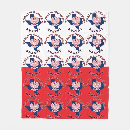 's Werelds grootste oma Fleece Deken (Voorkant)