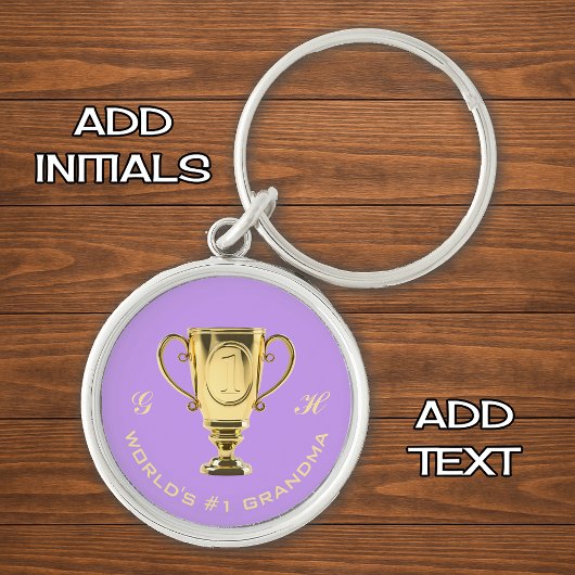 's Werelds grootste oma-initialen Sleutelhanger