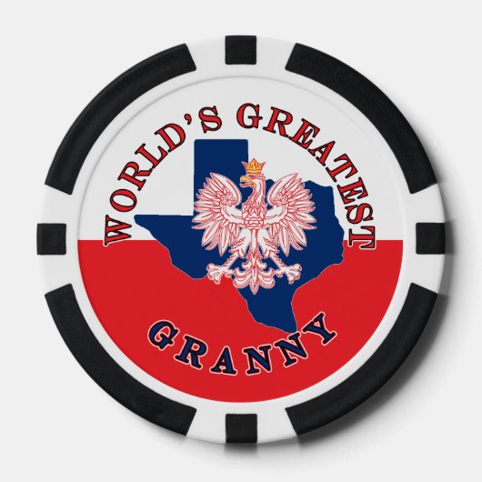 's Werelds grootste oma Poker Chips (Voorkant)