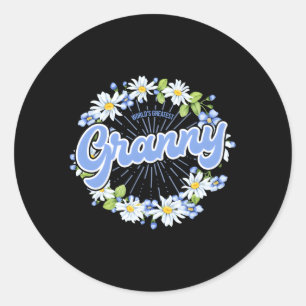 's Werelds grootste oma Ronde Sticker