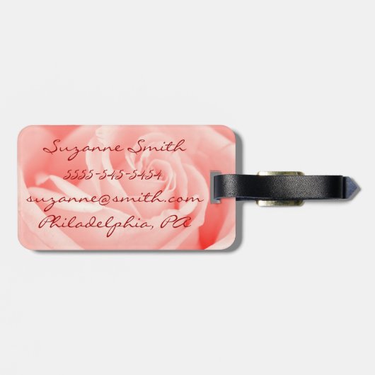 's Werelds grootste oma roze roze Bagagelabel (Achterkant horizontaal)