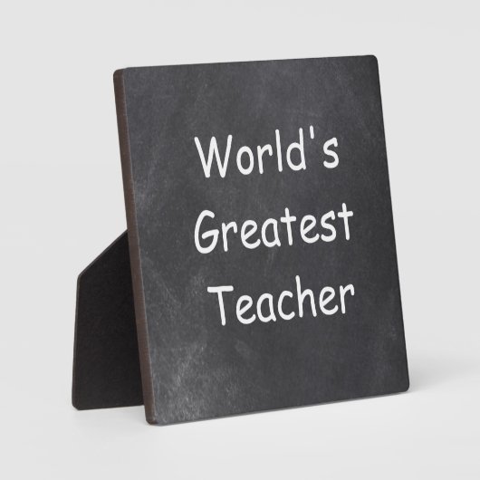 's Werelds grootste ontwerpredikbord voor leerkrac Fotoplaat (Voorkant)