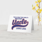 's Werelds grootste oom Kaart (Gele Bloem)