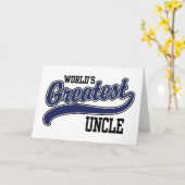 's Werelds grootste oom Kaart (Gele Bloem)