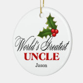 's Werelds grootste oom Keramisch Ornament (Links)