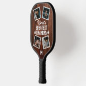 's Werelds grootste opa fotocollage monogram Pickleball Paddle (Links)