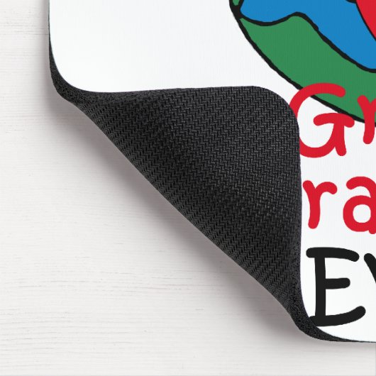 's Werelds grootste opa-hart Muismat (Hoek)