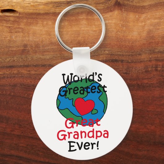 's Werelds grootste opa-hart Sleutelhanger (Voorkant)