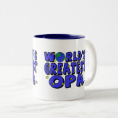 's Werelds grootste Opa Tweekleurige Koffiemok (Voorkant rechts)