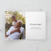 's Werelds grootste opa-Vaderdag fotokaart Kaart (Binnen)