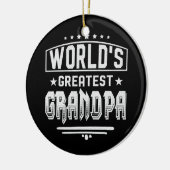 's Werelds grootste opa-Vaderdag Keramisch Ornament (Links)