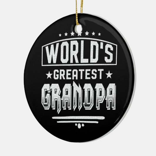 's Werelds grootste opa-Vaderdag Keramisch Ornament (Links)