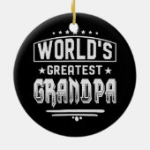 's Werelds grootste opa-Vaderdag Keramisch Ornament (Achterkant)