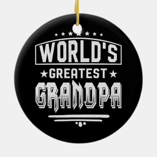 's Werelds grootste opa-Vaderdag Keramisch Ornament (Achterkant)