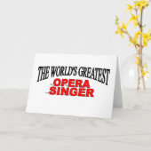 's Werelds grootste operazanger Kaart (Gele Bloem)
