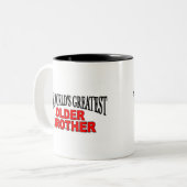 's Werelds grootste oudere broer Tweekleurige Koffiemok (Voorkant links)