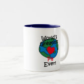 's Werelds grootste Pa-hart Tweekleurige Koffiemok (Voorkant rechts)