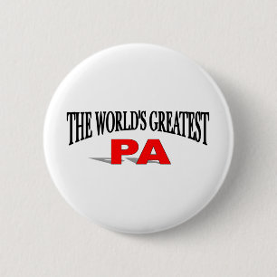 's Werelds grootste Pa Ronde Button 5,7 Cm