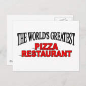's Werelds grootste paizza restaurant Briefkaart (Voorkant / Achterkant)