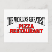 's Werelds grootste paizza restaurant Briefkaart (Voorkant)