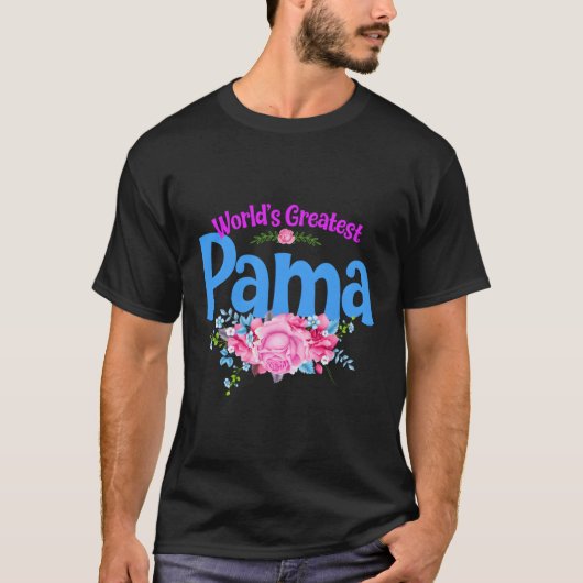 's Werelds grootste pama oma T-shirt (Voorkant)
