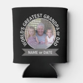 's Werelds grootste pap, aangepast foto-sjabloon Blikjeskoeler (Achterkant)