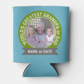 's Werelds grootste pap, aangepast foto-sjabloon Blikjeskoeler (Voorkant)