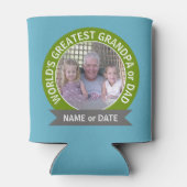 's Werelds grootste pap, aangepast foto-sjabloon Blikjeskoeler (Achterkant)