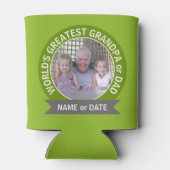 's Werelds grootste pap, aangepast foto-sjabloon Blikjeskoeler (Achterkant)