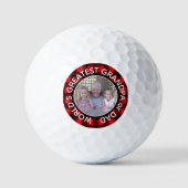 's Werelds grootste pap, aangepast foto-sjabloon Golfballen (Voorkant)