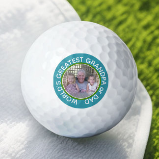 's Werelds grootste pap, aangepast foto-sjabloon Golfballen