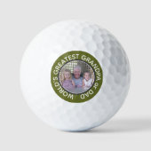 's Werelds grootste pap, aangepast foto-sjabloon Golfballen (Voorkant)