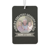 's Werelds grootste pap, aangepast foto-sjabloon Luchtverfrisser (Achterkant)