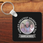 's Werelds grootste pap, aangepast foto-sjabloon Sleutelhanger (Voorkant)