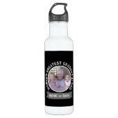 's Werelds grootste pap, aangepast foto-sjabloon Waterfles (Voorkant)