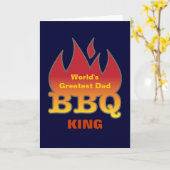 's Werelds grootste pap BBQ KING Kaart (Gele Bloem)