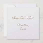 's Werelds grootste pap Elegant Text Gold Typograf Kaart (Achterkant)