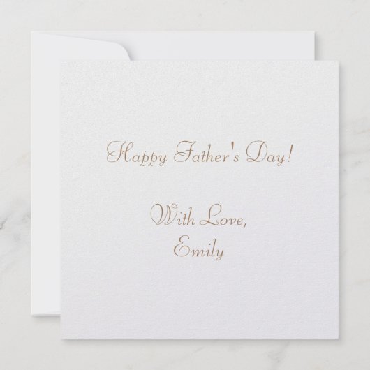 's Werelds grootste pap Elegant Text Gold Typograf Kaart (Achterkant)