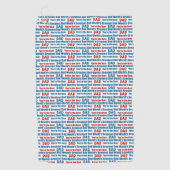 's Werelds grootste pap Je bent de beste Golfhanddoek (Voorkant)