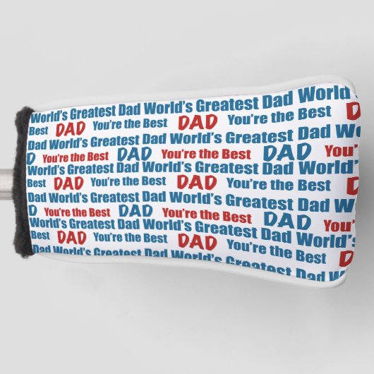 's Werelds grootste pap Je bent de beste Golfheadcover (Voorkant)