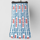 's Werelds grootste pap Je bent de beste Golfheadcover (Draai 90)