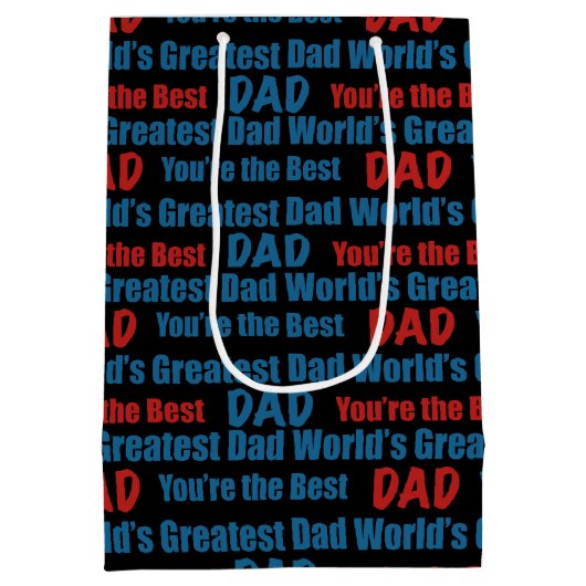 's Werelds grootste pap Je bent de beste Medium Cadeauzakje (Achterkant)