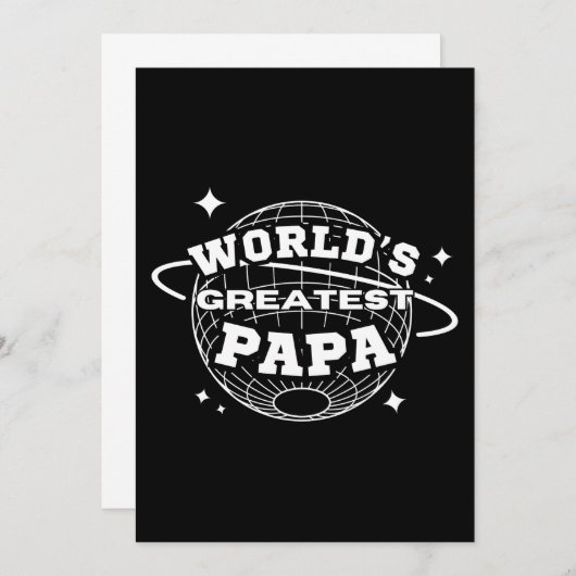 's Werelds grootste pap Kaart (Voorkant / Achterkant)